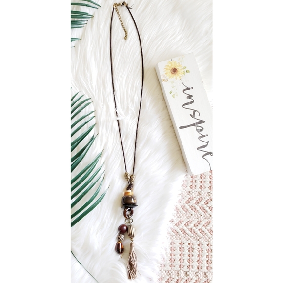 Chico's Jewelry - CHICO'S chunky funky fun statement tassel necklace